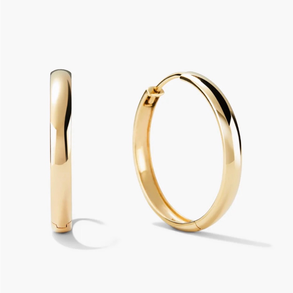 Mejuri 14k Gold Bold Large Hoop 648$